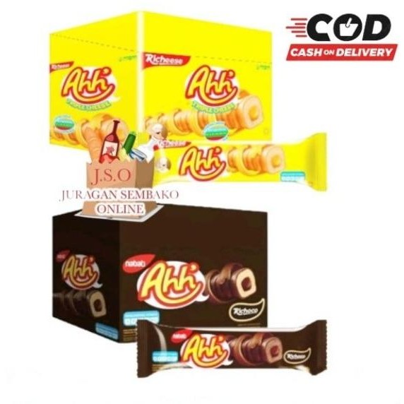 

Nabati AHH Richeese Richoco Box All Varian Rasa Ahh Coklat Ahh Keju