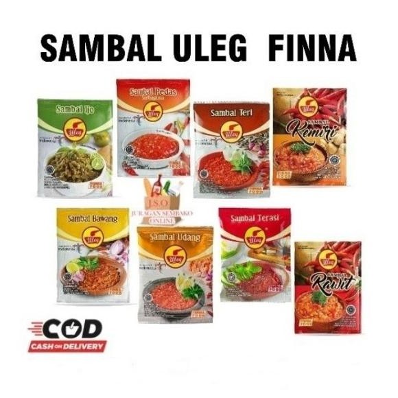 

Finna Sambel Uleg Sachet 21gr Sambal Uleg Terasi Sambal Ijo Kemiri
