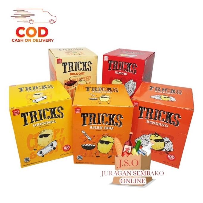 

TRICKS Biskuit Kentang Potato Baked Chips 10 x 20gr Tricks Original