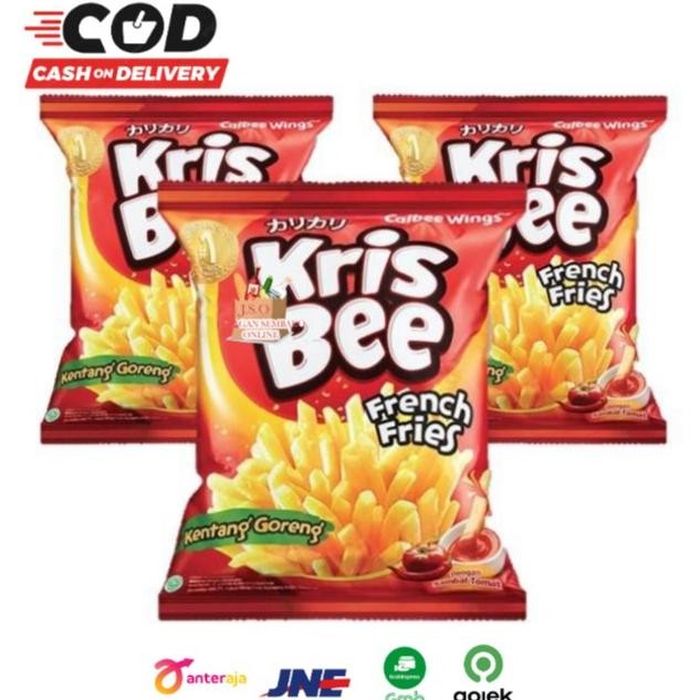 

Kris Bee French Fries Kentang Goreng 9gr Eceran Snack Cemilan Anak