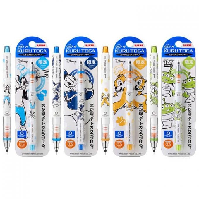 

ORIGINAL Uni Kokuyo Kuru Toga New Pensil Mekanik 0.5mm disney M5-650DS bi-13