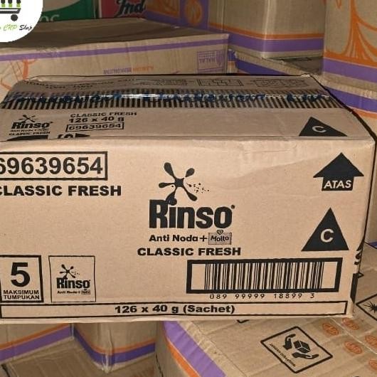 Deterjen Detergent Rinso Bubuk Classic Fresh Rp.1.000 An Per Dus