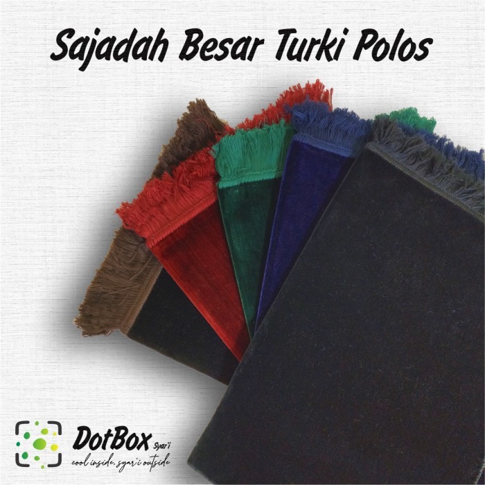 TERJAMIN Sajadah Besar / Sajadah Polos Tebal / Sajadah Jumbo / Sajadah Turki