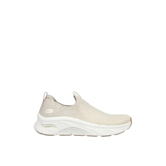Baru Sepatu Skechers Arch Fit D'Lux Women'S Sneakers - Natural Kekinian