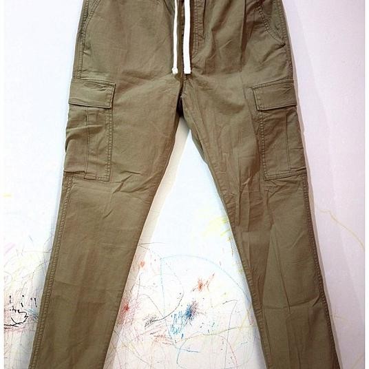 Celana Cargo Panjang Export Cargo Pria Celana Cargo Slim Fit Sisa Export Baru