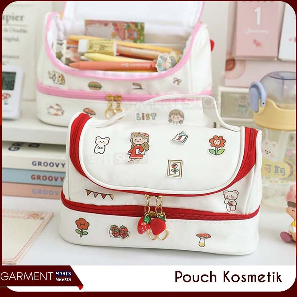 

SALE Tempat Pensil Anak Import Lucu Pencil Case Korea Travel Make Up Pouch DIY Sticker Serbaguna Stiker Kelinci Beruang ng-65