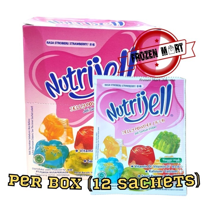 

NUTRIJELL Stroberi / Agar Agar Instant / Konnyaku Jelly Powder 15 Gr