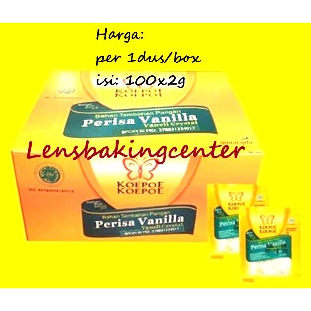 

Perisa Vanila 100x2grVaneli CrystalVanili crystal 1boxKupu-2 Vanili