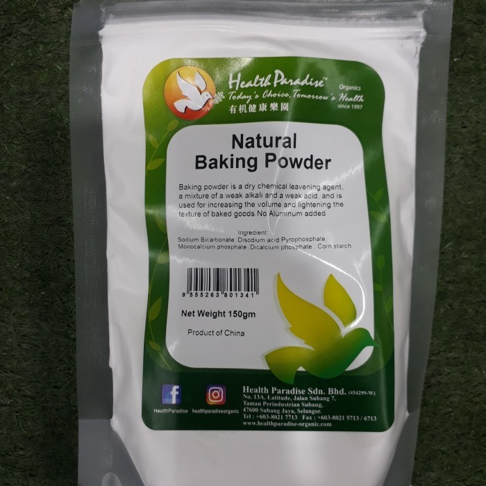 

Health paradise natural baking powder 150 g