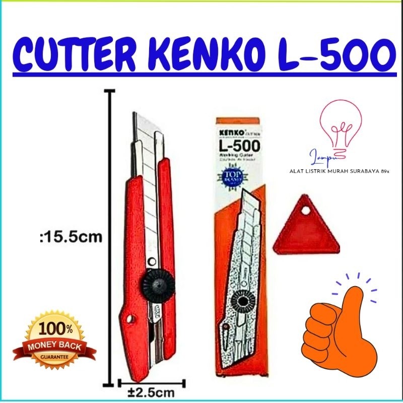 

Cutter Besar Pisau L500 Kenko ( Bijian )