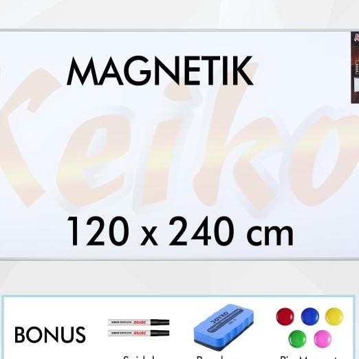 

Papan Tulis Whiteboard Gantung Magnet Single Face Keiko 120 X 240 Cm