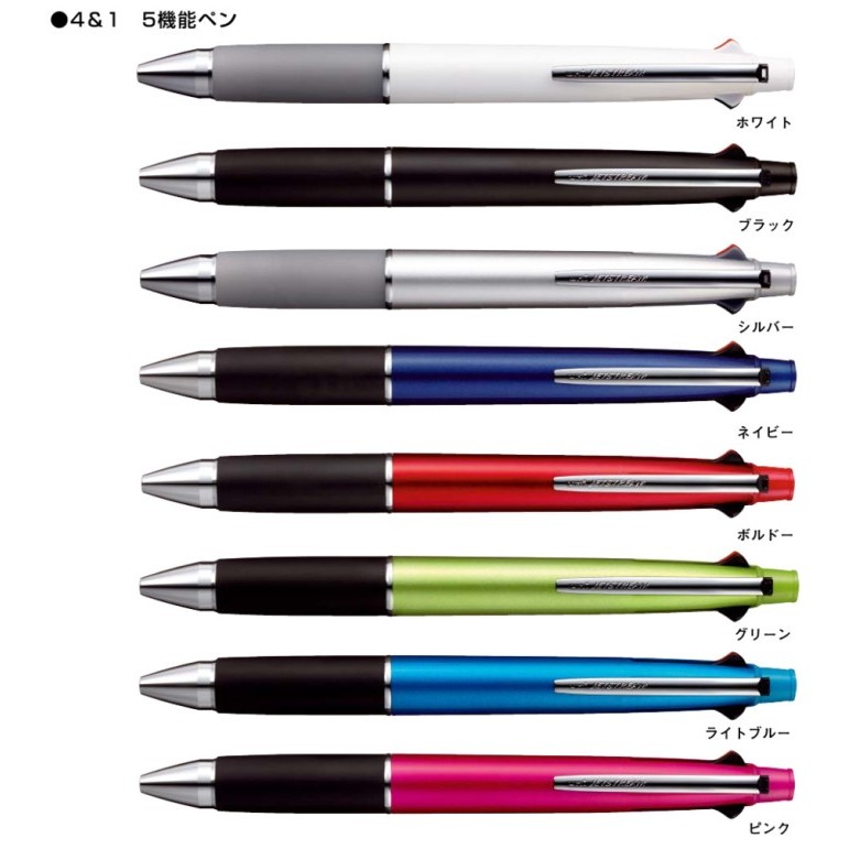 

Ready Uni JETSTREAM Multi 4&1 (Ball tip 0,7mm+1Mechanic Pensil 0,5mm)