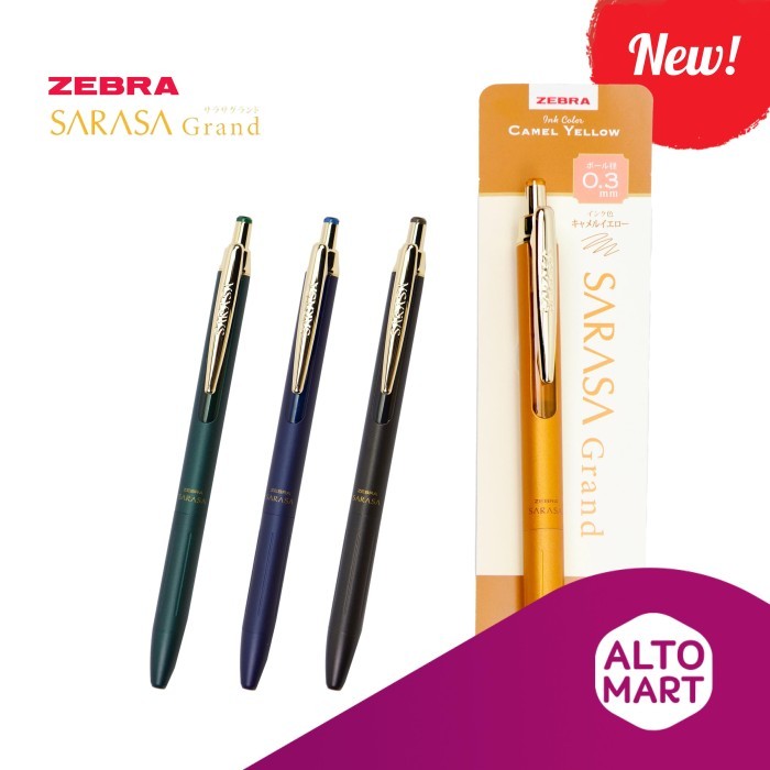 

Ready Zebra Sarasa Grand Vintage 0.5 mm Color Gel Pen Pulpen Bolpoin Retro