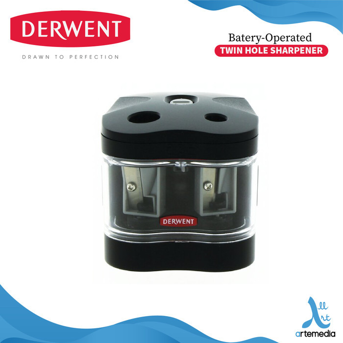 

Ready Rautan Pensil Derwent Battery Operated Twin Hole Sharpener