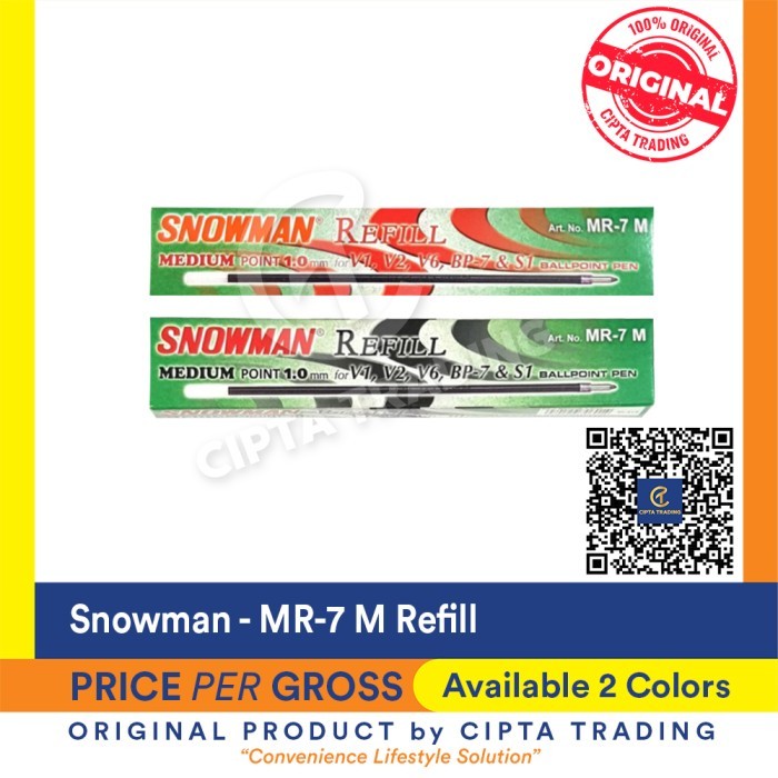

Ready Snowman Refill MR-7 M (Big Pack/ Per Gross)