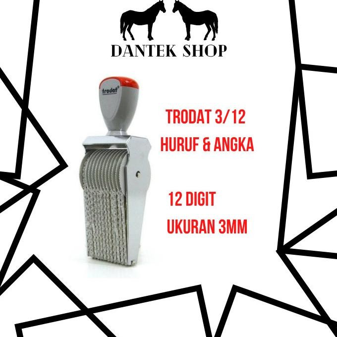 

Produk Hits Trodat Stempel Huruf & Angka Ukuran 3Mm 12 Digit Karakter