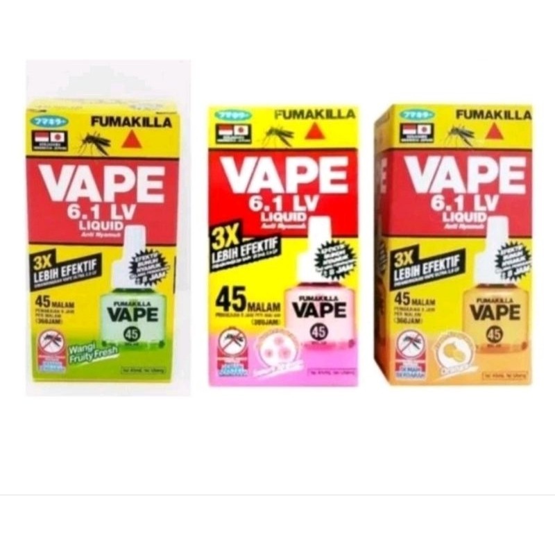 Fumakilla Elektrik Vape Liquid Refill 45 Malam.