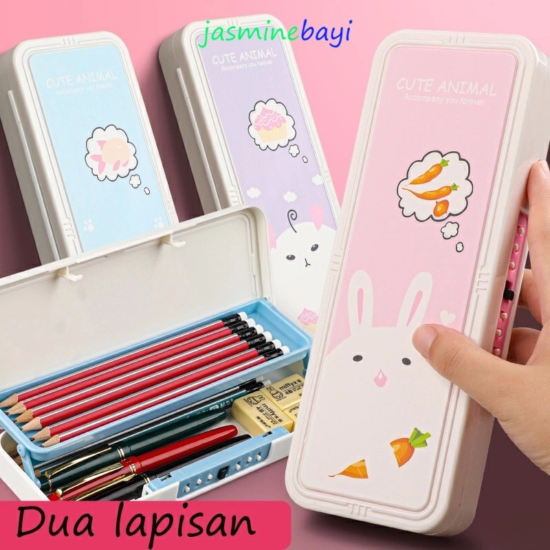 

Tempat Pensil Anak Aesthetic Transparan Kotak Serbaguna Tepak Pensil Murah Perempuan Lucu Karakter