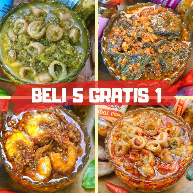 

Sambal Cumi / Sambal Bawang / Sambal Tuna / Sambal Udang / Sambal Paru / Sambal Bajak / Sambal Ijo