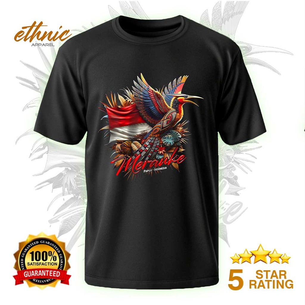 T-shirt Kaos Distro MERAUKE - PAPUA - Premium Quality - MRKX2