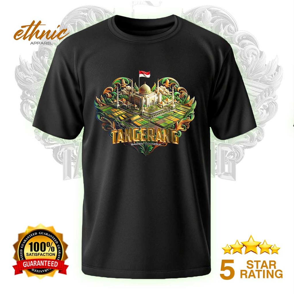 T-shirt Kaos Distro TANGERANG - BANTEN - Premium Quality - TGRX1