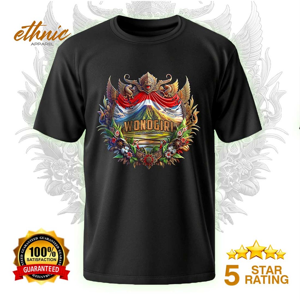 T-shirt Kaos Distro WONOGIRI - JAWA TENGAH - Premium Quality - WNGX6