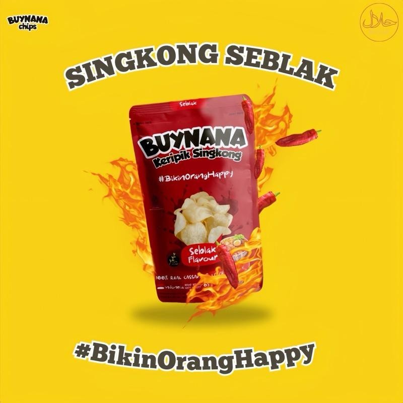 

Buynana Chips Keripik Singkong Rasa Seblak