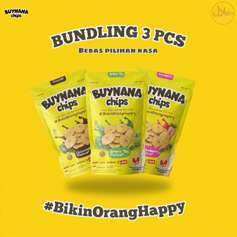 

Buynana Chips Bundling 3 Pcs Keripik Pisang Cokelat