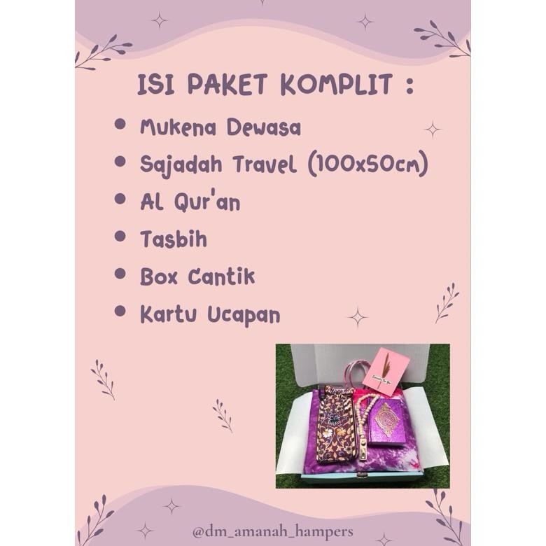 Kekinian Paket Alat Sholat/Hampers Alat Sholat/Hampers Pernikahan/Hampers Ulang Tahun/Kado Ultah/Kad