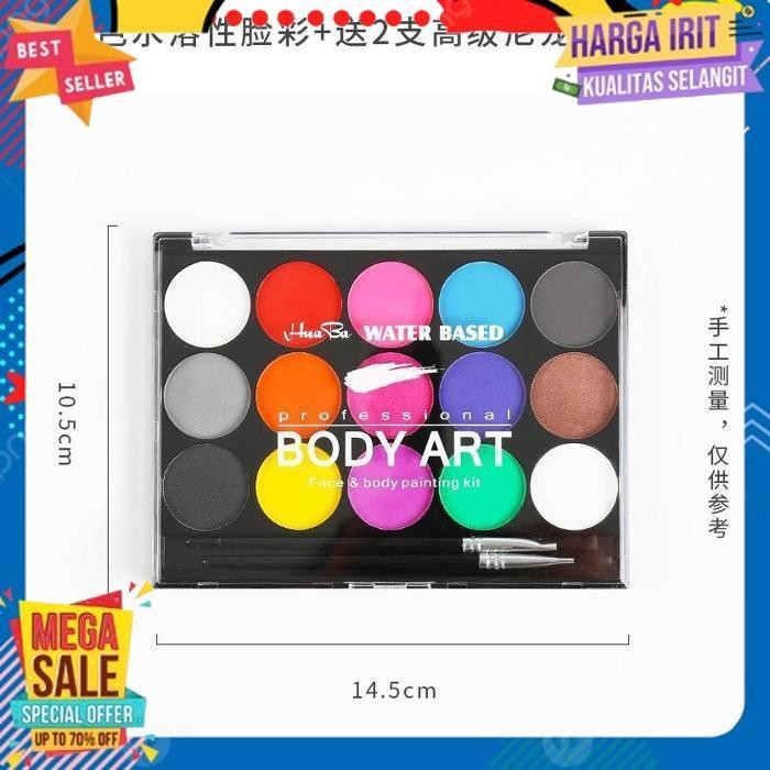 

PROMO FPWC PALET 15 WARNA FACE PAINT WATERCOLOR PAINTING MAKEUP OIL SPECIAL FURUBA