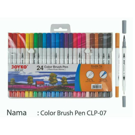 

Ba Spidol Brush Pen Joyko 24 Warna Clp 07