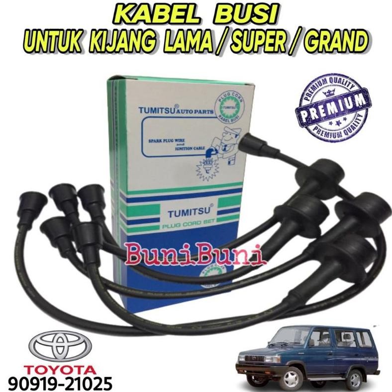 Termurah Kabel Busi Koil Mobil Kijang Lama 4K / Super 5K / Grand & Kapsul Non Efi (1 Set) Viral