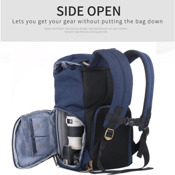 Knf Concept 20L Tas Travel Camera Backpack Waterproof Photography