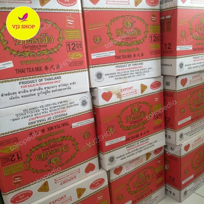 

Chatramue Thai Tea Original Thailand 400gr Bpom 1 Dus isi 12bks