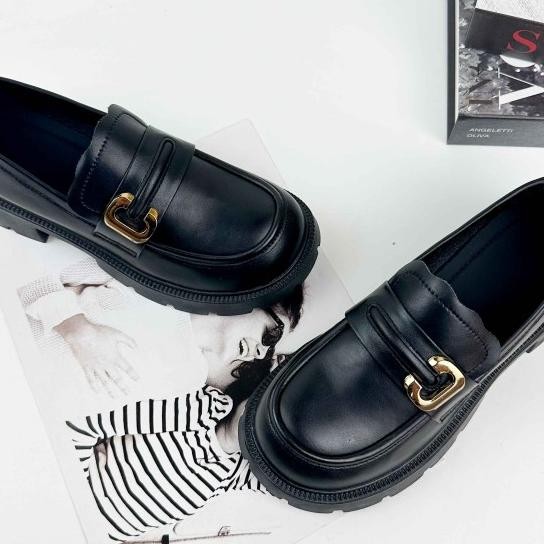 Clarks Sepatu Slip On Wanita Kulit Formal Ny Loafers Cl 3388