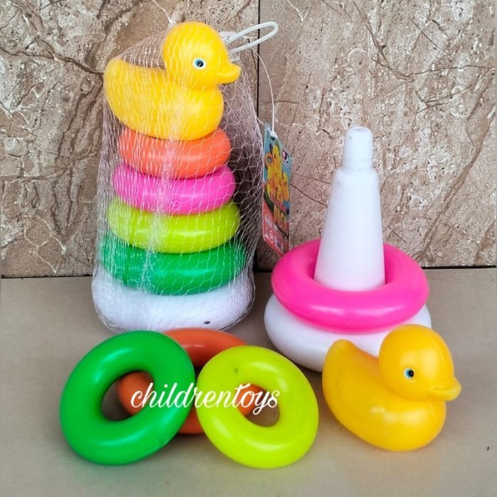 Jona Mainan Donat Ring, Ring Donat, Mainan Bayi Donat