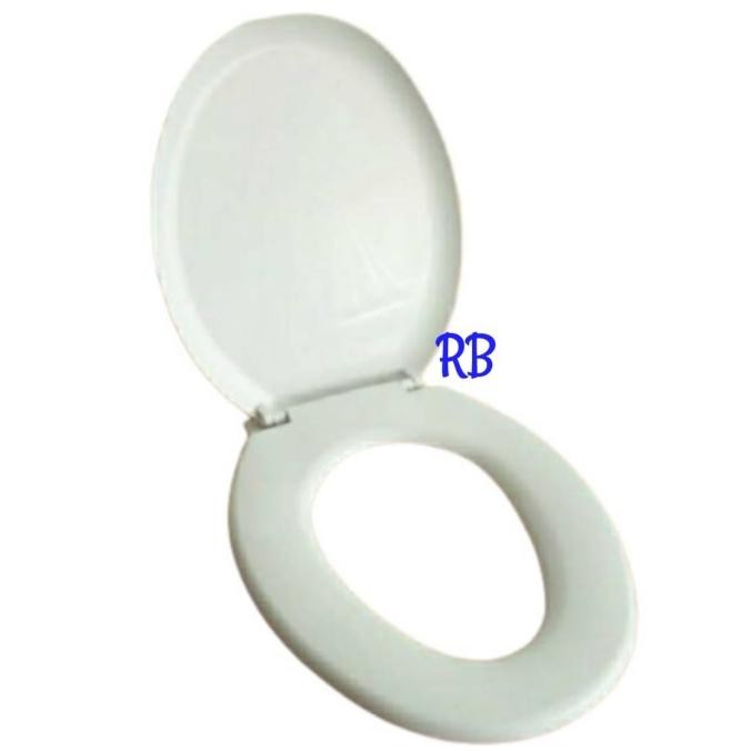 Toilet Cover Tutup Closet Model Toto - Dudukan Toilet Warna Putih