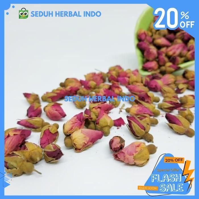 

BUNGA MAWAR KERING TEH ROSE BUD 10 GRAM TERBAIK