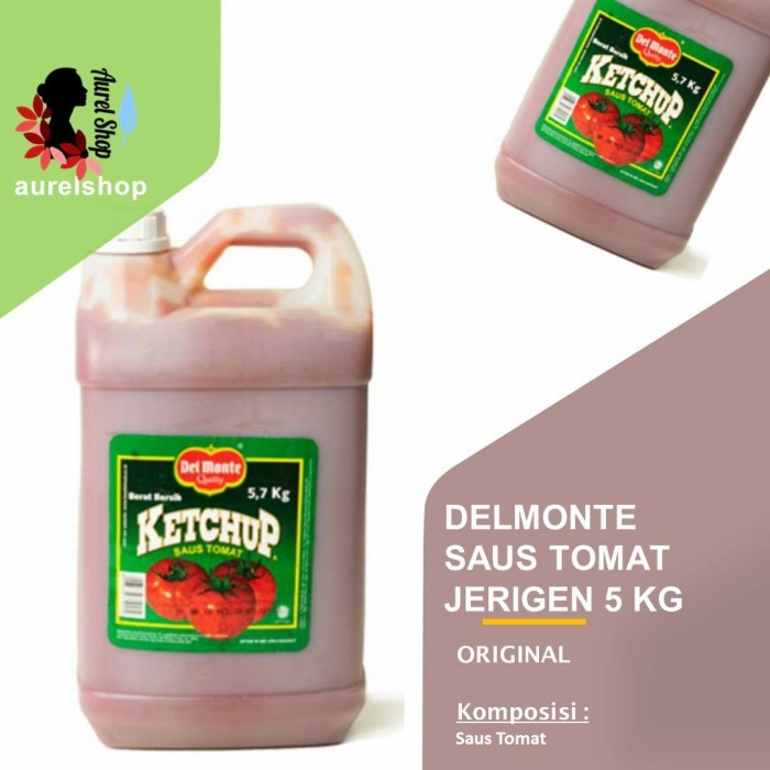 

Dijual!!! Del Monte Ketchup Sauce Saus Tomat Kemasan Jerigen 5 Kg