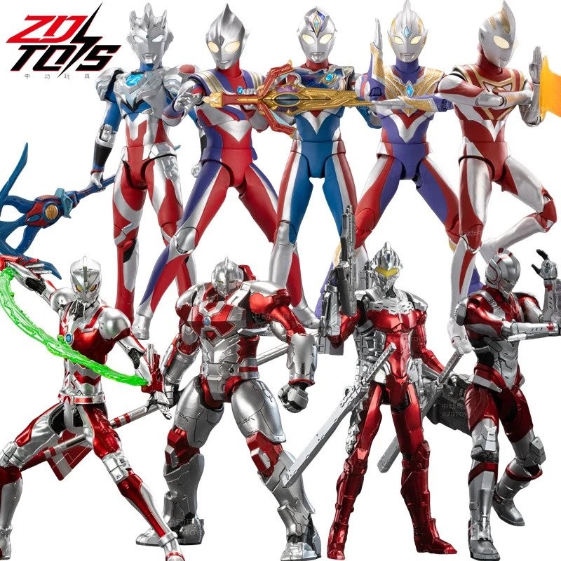 ZD Original Mecha Ultraman SUIT Jack SEVEN Gaia Tiga Trigger Decker Orb Z Ace Collect Ultraman Actio