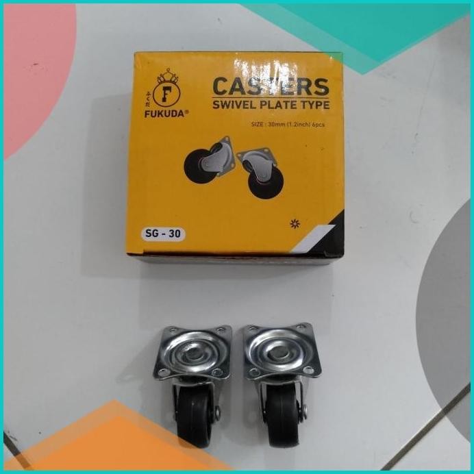 roda kursi gepeng 30mm fukuda - per pcs- 140BZ4 tools