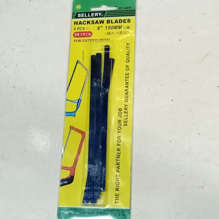 Mata Gergaji Besi Mini Set 5Pcs Sellery 81-605 5Pcs Mini Hacksaw Blade Terbatas