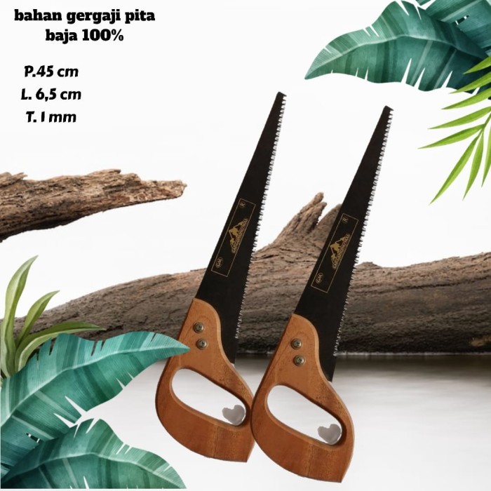 Gergaji Kayu Manual/Gergaji Kayu Model Bahan Baja Pita Asli Termurah