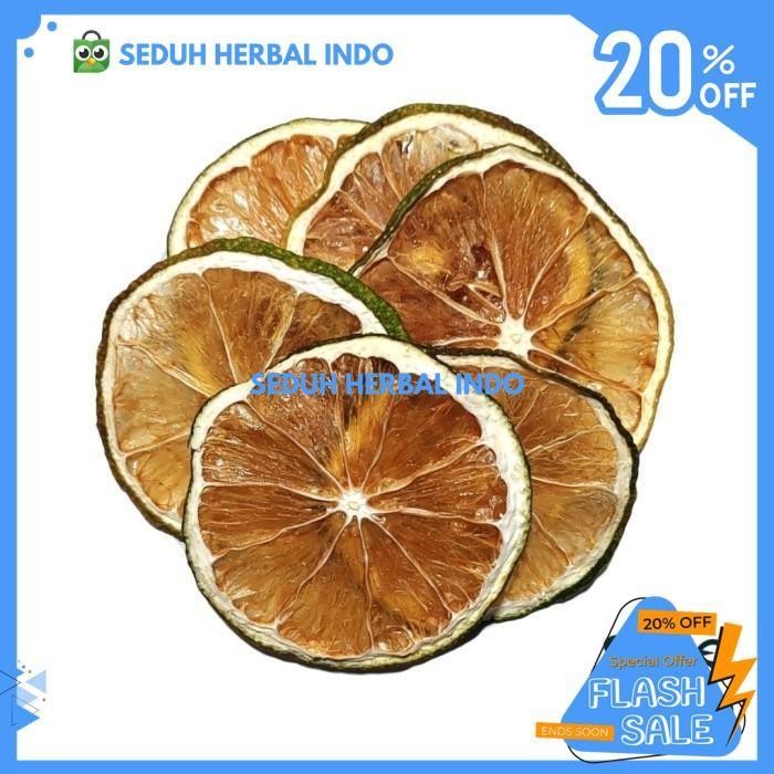 

PREMIUM DRIED LEMON SLICE / LEMON KERING IRIS GRADE IMPORT 50 GRAM