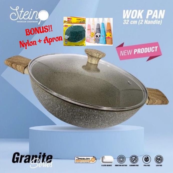 Terbaru Stein Cookware Wok Pan 32 Cm