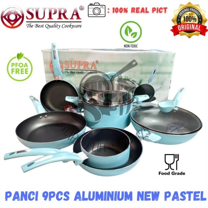 Terbaru Panci Supra 9Pcs Edisi Chef Renata/New Panci Supra 9Pcs Pastel