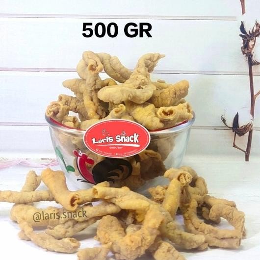 

Keripik Usus Ayam Gurih Renyah Enak 500Gr