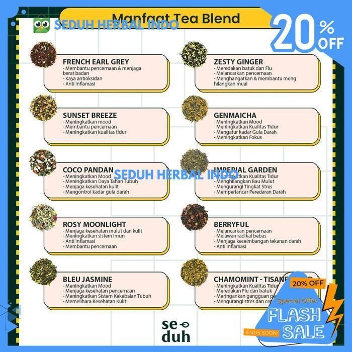 

CHAMOMILE MINT - TEH BUNGA CHAMOMILE MINT TISANE BLEND 200 GRAM BEST