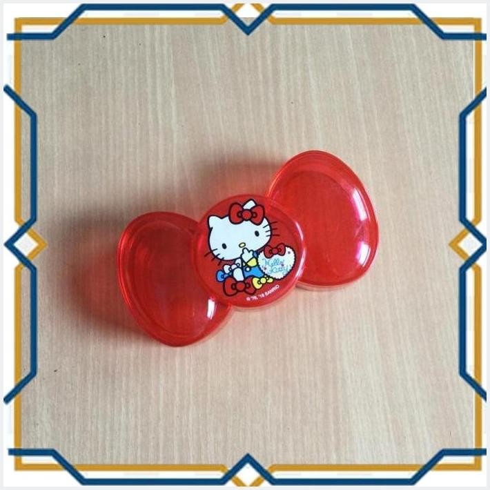 

[TWO] KOTAK PLASTIK PITA HELLO KITTY MERAH