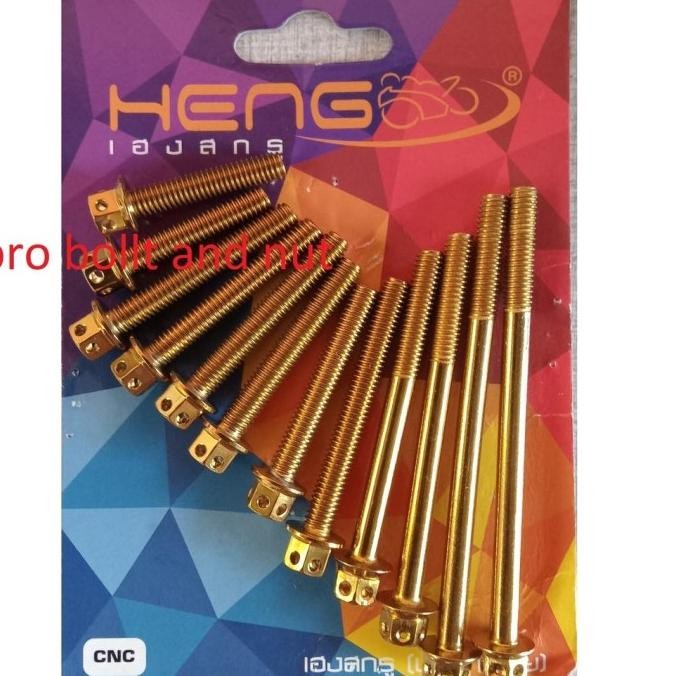 Baut Probolt Stainles Blok Mesin Honda Supra Fit 100 Cc Revo Old 100